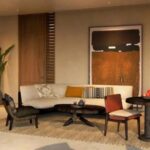 Cliff Hanging Villa lounge at Desert Rock Resort