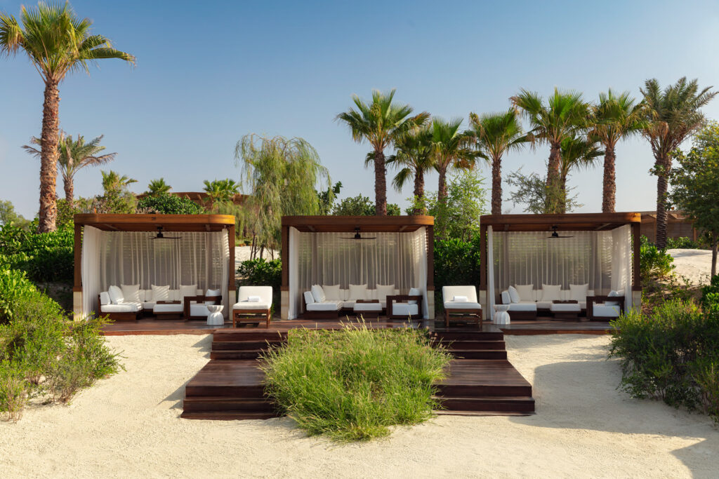 Beach cabana at The Red Sea EDITION