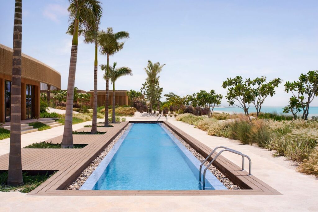 Lap pool at Nujuma