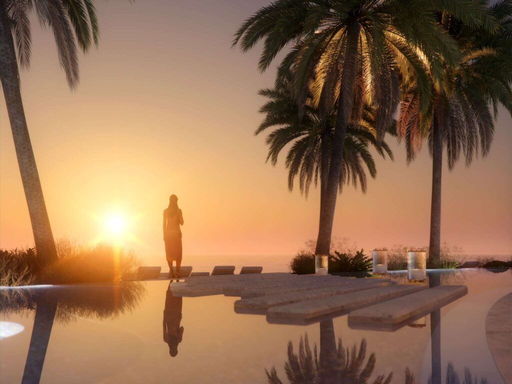 Swimming pool at SLS The Red Sea