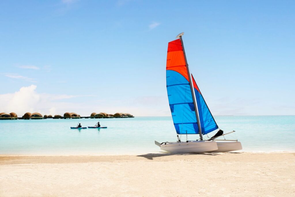 Water activities at Nujuma on the Red Sea
