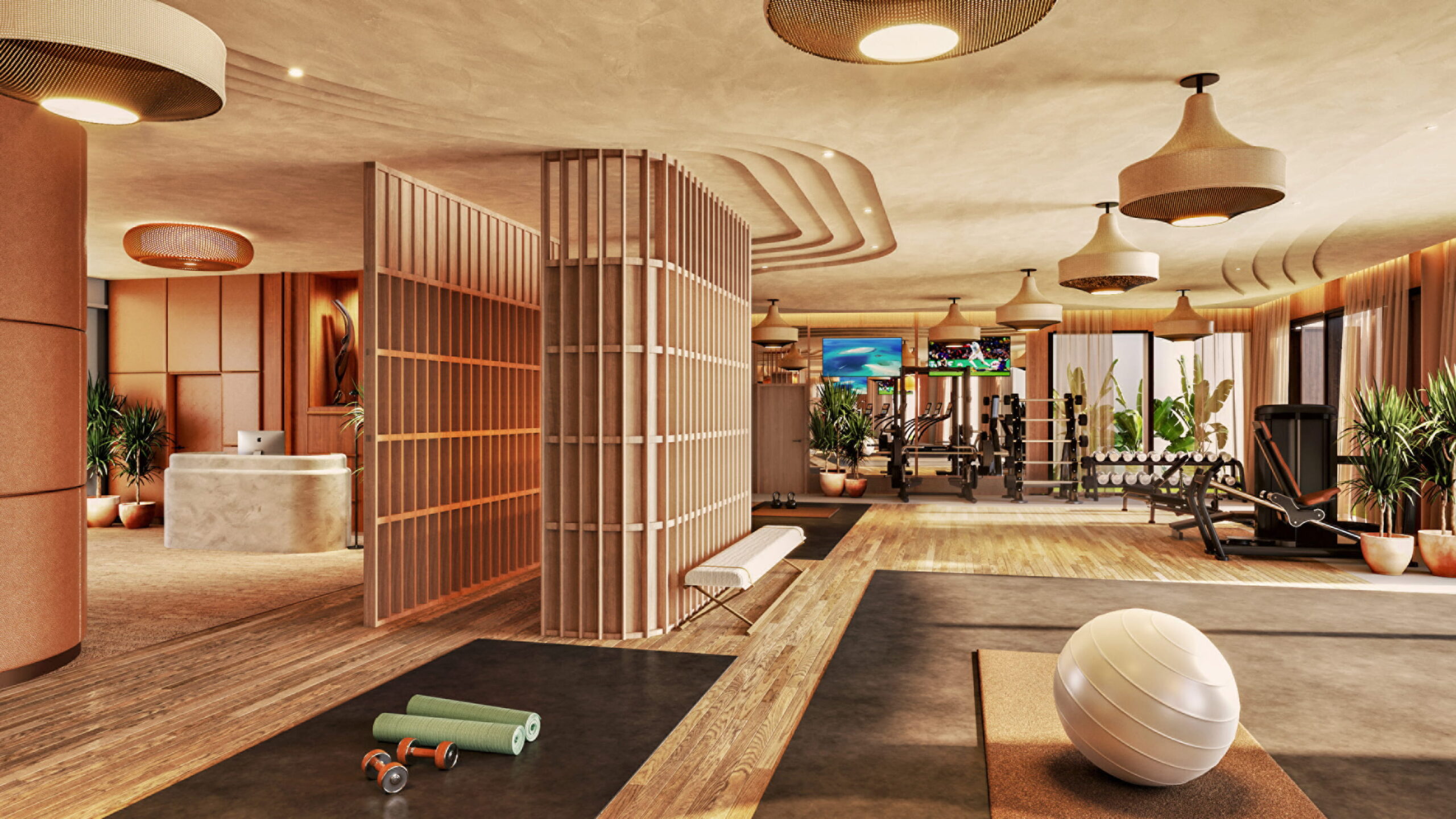 Fitness centre at Four Seasons Red Sea Shura Island