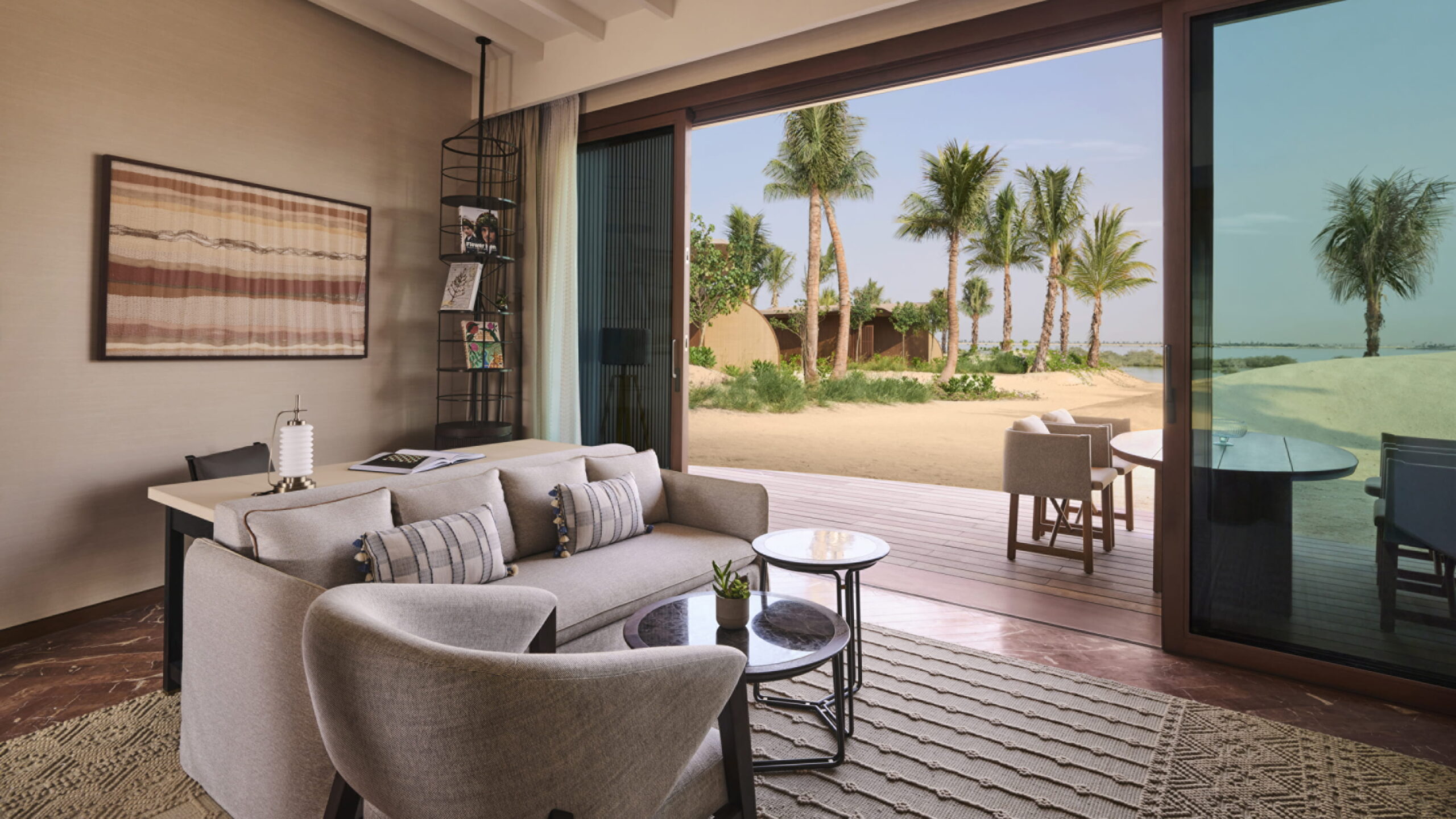 Sea-View Suite living area at Four Seasons Red Sea