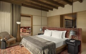 Bedroom in a Six Senses AMAALA suite or villa